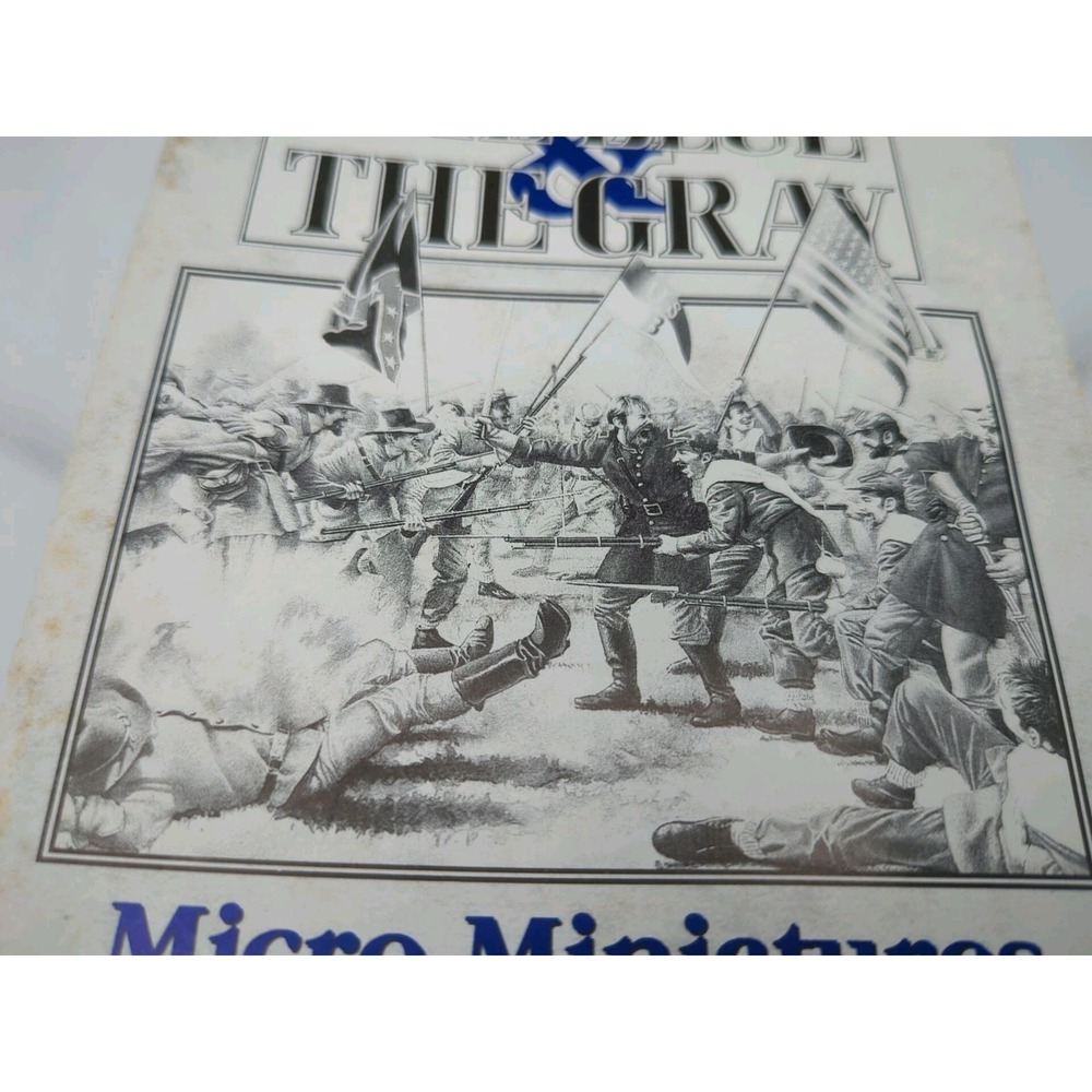 Vtg 1993 Edward Grabowski's The Blue & The Gray Micro Miniatures Battle‎ Manual